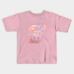WayV Ten Asian drink peach NCT Kids T-Shirt